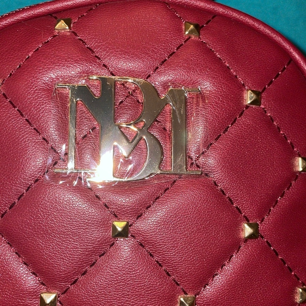 Badgley Mischka Maroon Mini Backpack NWT - Picture 2 of 6
